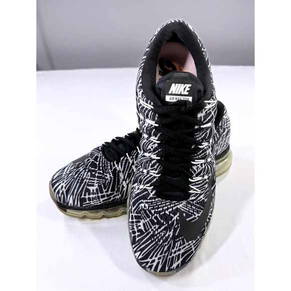 Nike Air Max 2016 Running Shoes Sneakers Black White Abstract, Women's US 9.5 - Picture 1 of 8